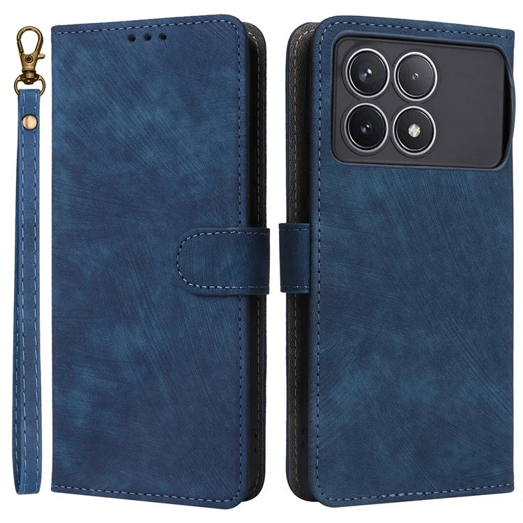 For Xiaomi Redmi K70 5G / K70 Pro 5G Leather Case with Strap RFID Blocking Phone Wallet