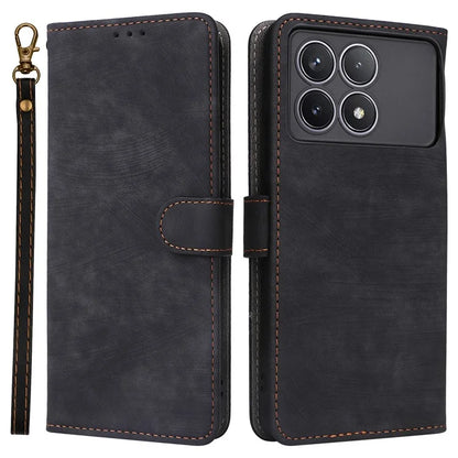 For Xiaomi Redmi K70 5G / K70 Pro 5G Leather Case with Strap RFID Blocking Phone Wallet