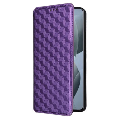 For Xiaomi Redmi K70E 5G / Poco X6 Pro 5G Case Rhombus Pattern Leather Cover