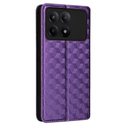 For Xiaomi Redmi K70E 5G / Poco X6 Pro 5G Case Rhombus Pattern Leather Cover