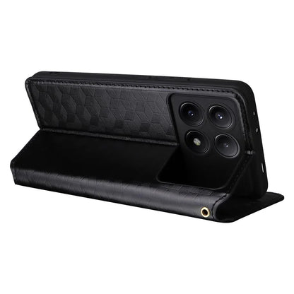 For Xiaomi Redmi K70E 5G / Poco X6 Pro 5G Case Rhombus Pattern Leather Cover