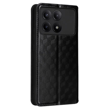 For Xiaomi Redmi K70E 5G / Poco X6 Pro 5G Case Rhombus Pattern Leather Cover