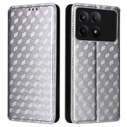 For Xiaomi Redmi K70E 5G / Poco X6 Pro 5G Case Rhombus Pattern Leather Cover