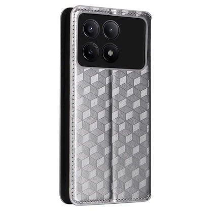 For Xiaomi Redmi K70E 5G / Poco X6 Pro 5G Case Rhombus Pattern Leather Cover