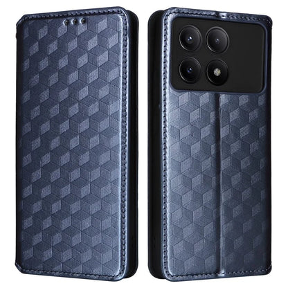 For Xiaomi Redmi K70E 5G / Poco X6 Pro 5G Case Rhombus Pattern Leather Cover