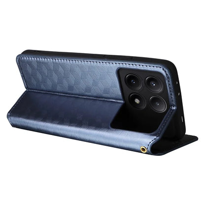 For Xiaomi Redmi K70E 5G / Poco X6 Pro 5G Case Rhombus Pattern Leather Cover
