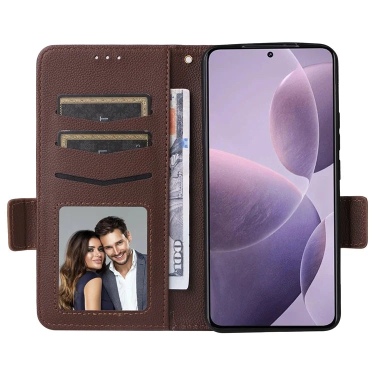 For Xiaomi Redmi K70 5G / K70 Pro 5G Leather Case Litichi Texture Magnetic Clasp