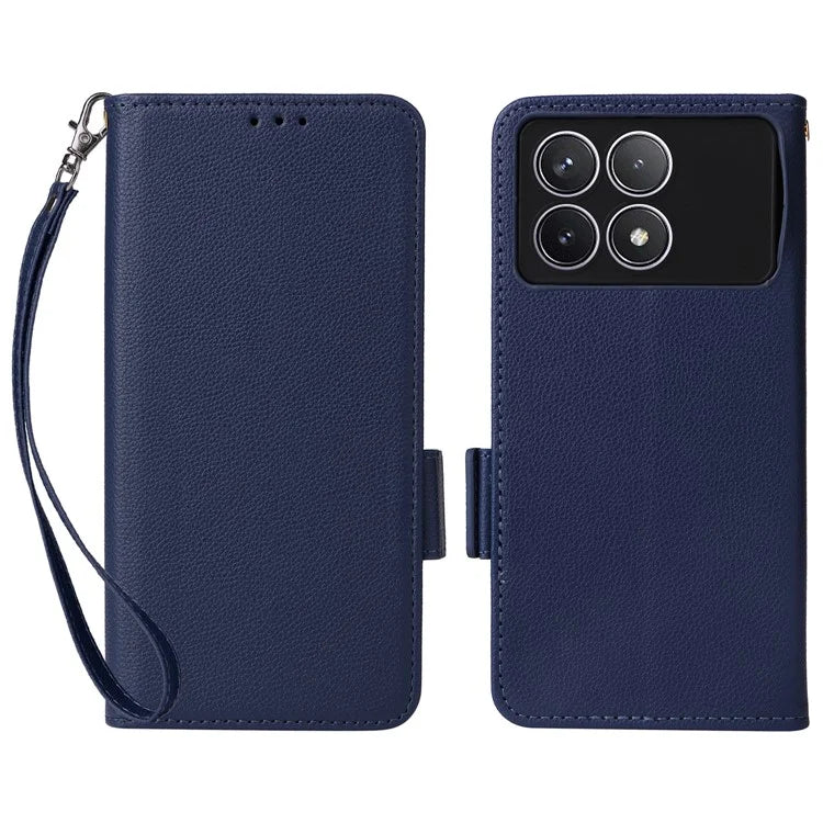 For Xiaomi Redmi K70 5G / K70 Pro 5G Leather Case Litichi Texture Magnetic Clasp