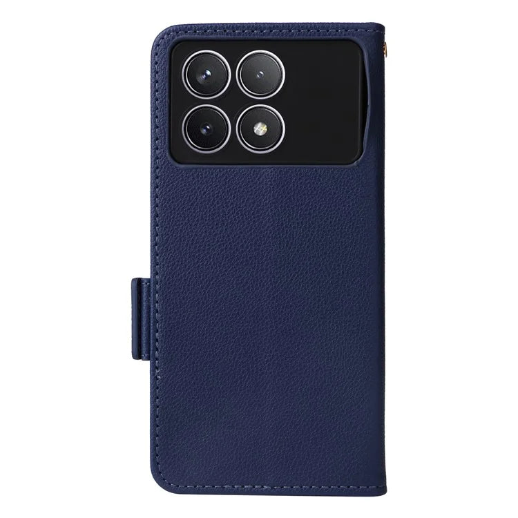 For Xiaomi Redmi K70 5G / K70 Pro 5G Leather Case Litichi Texture Magnetic Clasp