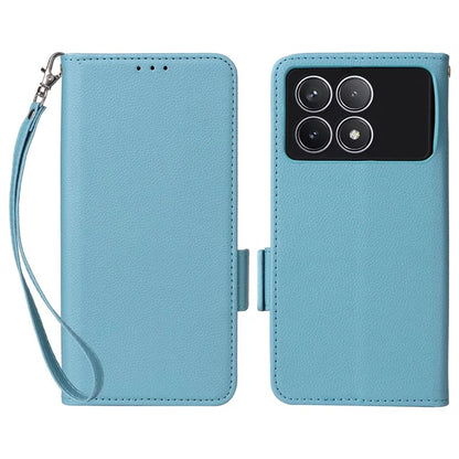 For Xiaomi Redmi K70 5G / K70 Pro 5G Leather Case Litichi Texture Magnetic Clasp