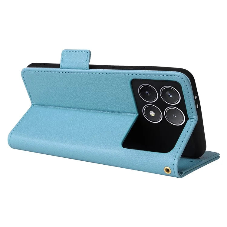 For Xiaomi Redmi K70 5G / K70 Pro 5G Leather Case Litichi Texture Magnetic Clasp