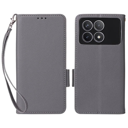 For Xiaomi Redmi K70 5G / K70 Pro 5G Leather Case Litichi Texture Magnetic Clasp