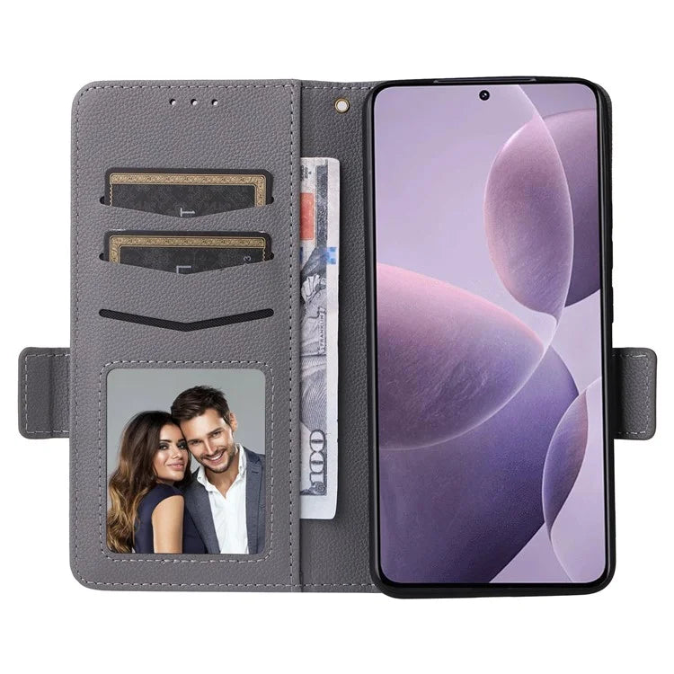 For Xiaomi Redmi K70 5G / K70 Pro 5G Leather Case Litichi Texture Magnetic Clasp