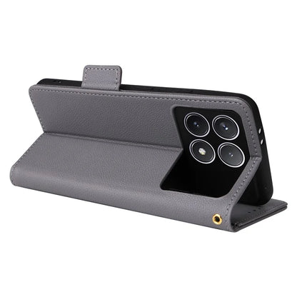 For Xiaomi Redmi K70 5G / K70 Pro 5G Leather Case Litichi Texture Magnetic Clasp