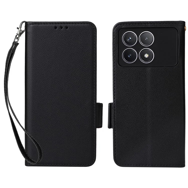 For Xiaomi Redmi K70 5G / K70 Pro 5G Leather Case Litichi Texture Magnetic Clasp