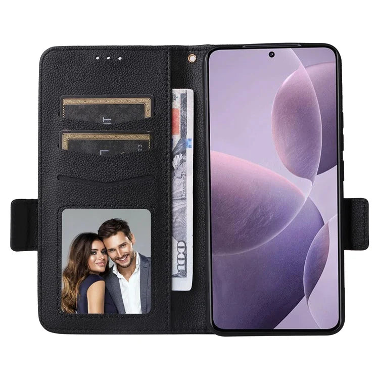 For Xiaomi Redmi K70 5G / K70 Pro 5G Leather Case Litichi Texture Magnetic Clasp