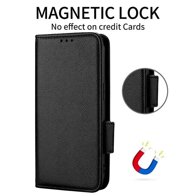 For Xiaomi Redmi K70 5G / K70 Pro 5G Leather Case Litichi Texture Magnetic Clasp