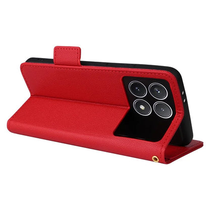 For Xiaomi Redmi K70 5G / K70 Pro 5G Leather Case Litichi Texture Magnetic Clasp