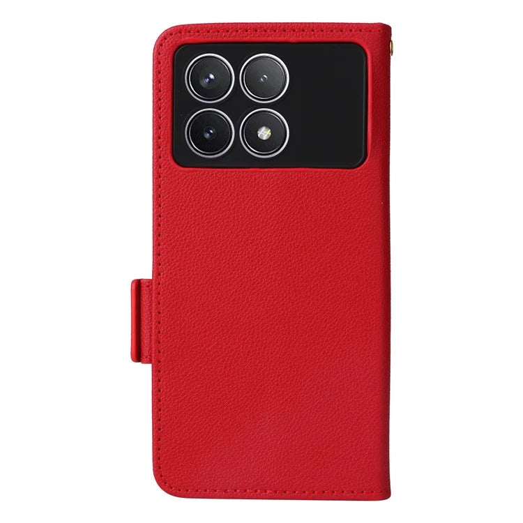 For Xiaomi Redmi K70 5G / K70 Pro 5G Leather Case Litichi Texture Magnetic Clasp