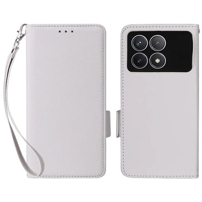 For Xiaomi Redmi K70 5G / K70 Pro 5G Leather Case Litichi Texture Magnetic Clasp