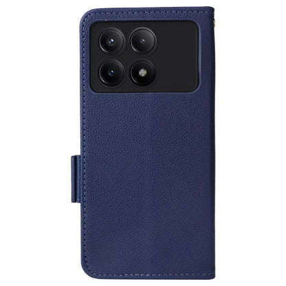 For Xiaomi Redmi K70E 5G / Poco X6 Pro 5G Leather Case with Strap Wallet Phone Cover