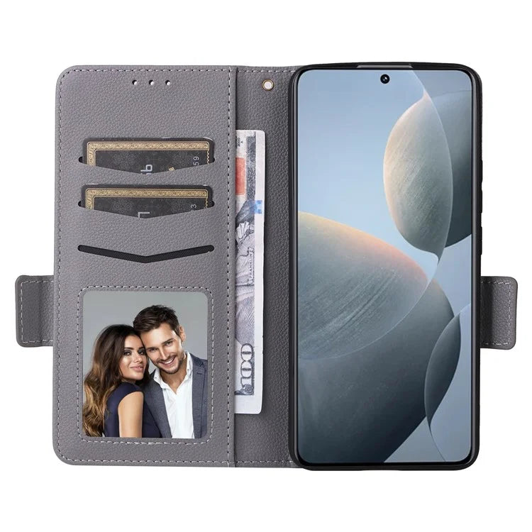 For Xiaomi Redmi K70E 5G / Poco X6 Pro 5G Leather Case with Strap Wallet Phone Cover