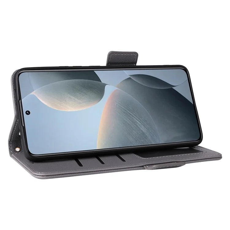 For Xiaomi Redmi K70E 5G / Poco X6 Pro 5G Leather Case with Strap Wallet Phone Cover