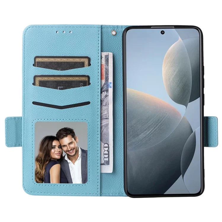 For Xiaomi Redmi K70E 5G / Poco X6 Pro 5G Leather Case with Strap Wallet Phone Cover