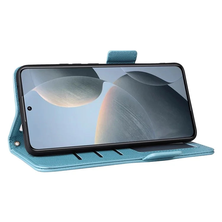 For Xiaomi Redmi K70E 5G / Poco X6 Pro 5G Leather Case with Strap Wallet Phone Cover