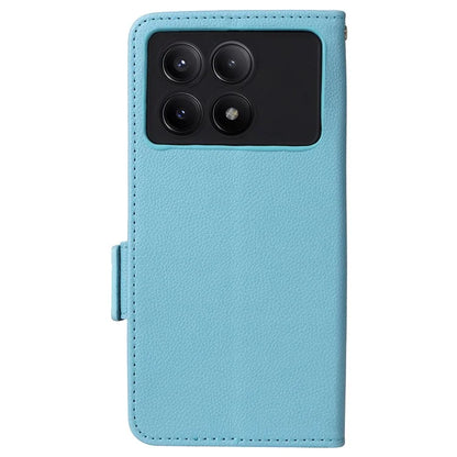 For Xiaomi Redmi K70E 5G / Poco X6 Pro 5G Leather Case with Strap Wallet Phone Cover