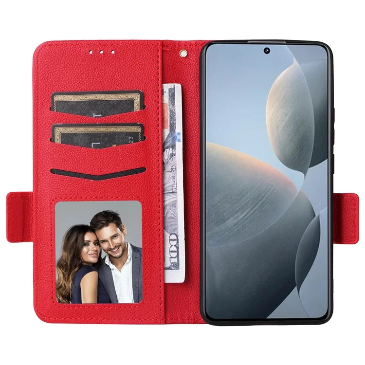 For Xiaomi Redmi K70E 5G / Poco X6 Pro 5G Leather Case with Strap Wallet Phone Cover