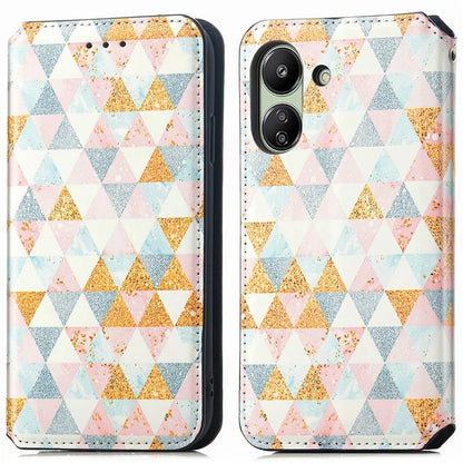 CASENEO 001 Series for Xiaomi Redmi 13C 4G / Poco C65 4G Case Leather RFID Blocking Cover