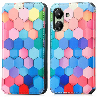CASENEO 001 Series for Xiaomi Redmi 13C 4G / Poco C65 4G Case Leather RFID Blocking Cover