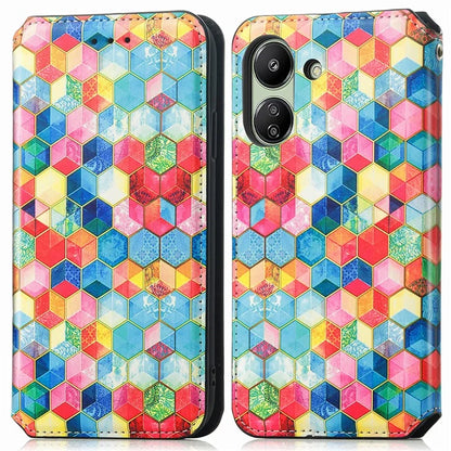 CASENEO 001 Series for Xiaomi Redmi 13C 4G / Poco C65 4G Case Leather RFID Blocking Cover