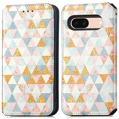 CASENEO 001 Series for Google Pixel 8a Cell Phone Case Pattern RFID Blocking Cover