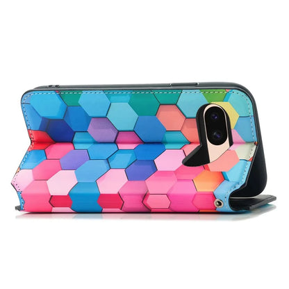 CASENEO 001 Series for Google Pixel 8a Cell Phone Case Pattern RFID Blocking Cover