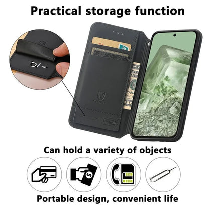 CASENEO 001 Series for Google Pixel 8a Cell Phone Case Pattern RFID Blocking Cover