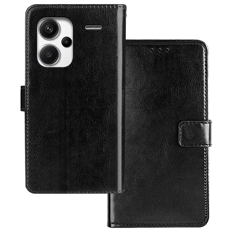 IDEWEI For Xiaomi Redmi Note 13 Pro+ 5G Case TPU+PU Leather Stand Phone Protector