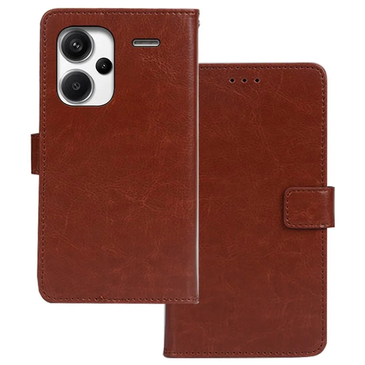IDEWEI For Xiaomi Redmi Note 13 Pro+ 5G Case TPU+PU Leather Stand Phone Protector