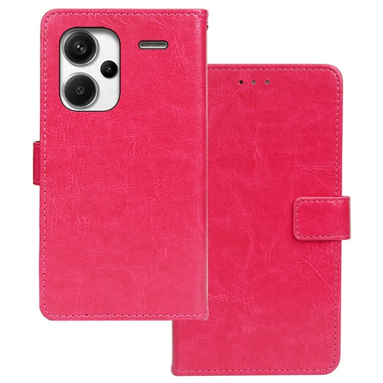 IDEWEI For Xiaomi Redmi Note 13 Pro+ 5G Case TPU+PU Leather Stand Phone Protector