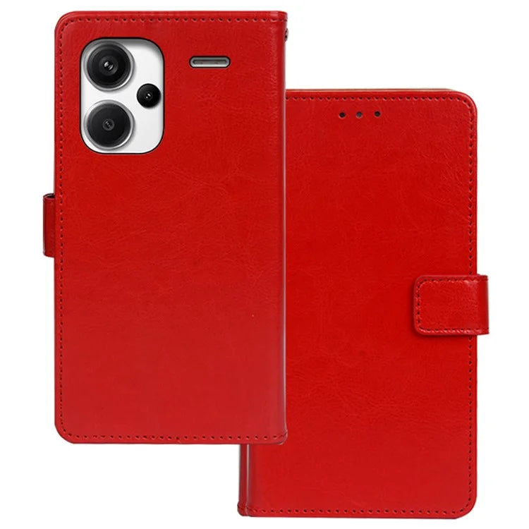 IDEWEI For Xiaomi Redmi Note 13 Pro+ 5G Case TPU+PU Leather Stand Phone Protector