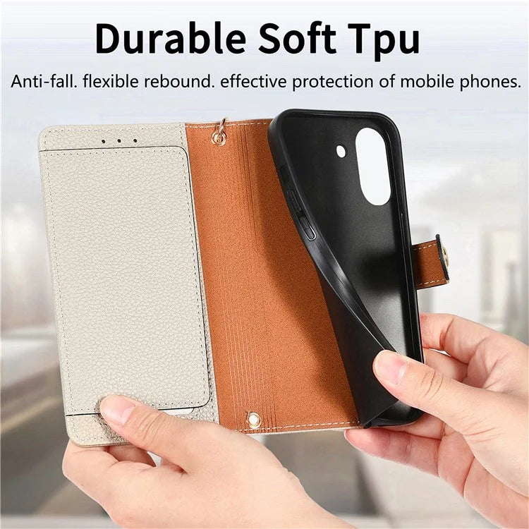For Xiaomi Redmi 13C 4G / Poco C65 4G Cell Phone Case RFID Blocking Zipper Wallet Cover