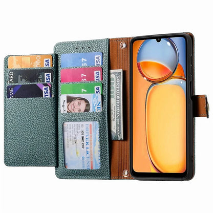 For Xiaomi Redmi 13C 4G / Poco C65 4G Cell Phone Case RFID Blocking Zipper Wallet Cover