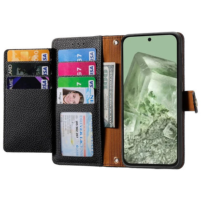 For Google Pixel 8a Case RFID Blocking Card Holder Phone Cover with Hand Strap