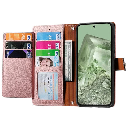 For Google Pixel 8a Case RFID Blocking Card Holder Phone Cover with Hand Strap