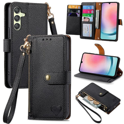 For Samsung Galaxy A25 5G (Global) (161.0 x 76.5 x 8.3mm) Case Leather RFID Blocking Phone Cover