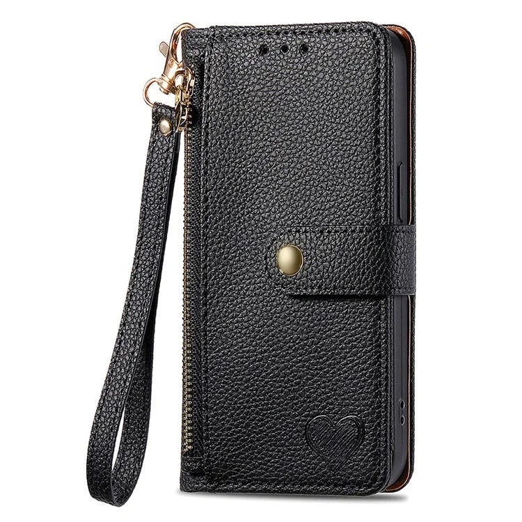 For Samsung Galaxy A25 5G (Global) (161.0 x 76.5 x 8.3mm) Case Leather RFID Blocking Phone Cover