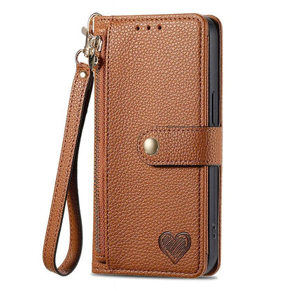 For Samsung Galaxy A25 5G (Global) (161.0 x 76.5 x 8.3mm) Case Leather RFID Blocking Phone Cover