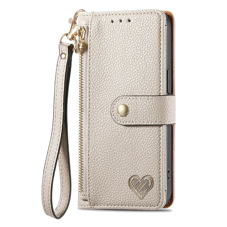 For Samsung Galaxy A25 5G (Global) (161.0 x 76.5 x 8.3mm) Case Leather RFID Blocking Phone Cover