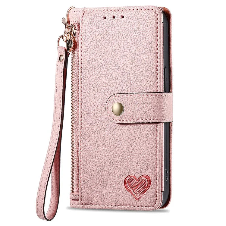 For Samsung Galaxy A25 5G (Global) (161.0 x 76.5 x 8.3mm) Case Leather RFID Blocking Phone Cover